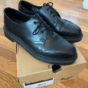 Dr. Martens 1461 mono smooth black leather Oxford shoes